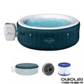 Bestway 6001D /Надувная джакузи-СПА бассейн Miami EnergySense AirJet 6 Dark Blue / Ø 196x66 см - фото 101301