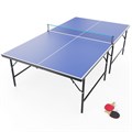 Теннисный стол DFC RQ24002, размер по стандарту ITTF 274 x 152, с сеткой и ракетками - фото 101654