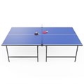 Теннисный стол DFC RQ24002, размер по стандарту ITTF 274 x 152, с сеткой и ракетками - фото 101656