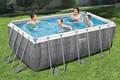 Bestway 56722 / Прямоугольный каркасный бассейн  412х201х122 см + фильтр-насос, лестница - фото 101775