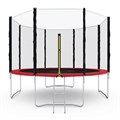 Батут с сеткой DFC PELPO 12ft с лестницей, красный GBT-12R - фото 101918