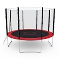 Батут с сеткой DFC PELPO 12ft с лестницей, красный GBT-12R - фото 101919