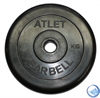 Диск обрезиненный черный MB ATLET d-26 10кг - фото 11185