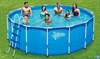 Каркасный бассейн / 457х132см / Summer Wavess P20-1552-Z +лестница, тент, подстилка - фото 32857