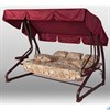 Качели садовые Капри винный (труба 63,5мм) (224х150х170) 