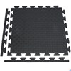 Маты - пазлы для фитнесса и тренажеров, 1 элемент ЧЕРНЫЙ (50х50х8см) 