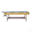 Массажный стационарный стол DFC NIRVANA, SUPERIOR, дерев. ножки, 1 секция, цвет беж.с желт. TS100 - фото 50621
