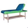 Массажный стационарный стол DFC NIRVANA, SUPERIOR2, дерев. ножки, 2 секции, цвет бирюз.с зелен. TS200 - фото 50634