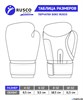 Боксерские перчатки RUSCO SPORT 4-10 oz, к/з, красный - фото 58408