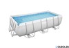 Прямоугольные каркасные бассейн на опорах BestWay 56442 + песчаный насос, лестница (404х201х100) - фото 61819