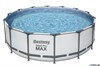 Каркасный бассейн Steel Pro Max Bestway 5612X + насос-фильтр, лестница, тент (427х122) - фото 62125