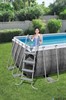 Прямоугольный каркасный бассейн  Bestway 56722 + фильтр-насос, лестница (412х201х122) - фото 62493