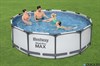 Круглый каркасный бассейн Steel Pro MAX Bestway 56418 +насос фильтр, лестницы (366х100) - фото 63257