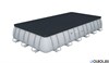 Каркасный бассейн Bestway Power Steel прямоугольный 56474 + фильтр-насос, тент,  лестница (732x366x132 см) - фото 66156