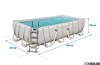 Бассейн прямоугольный Bestway 56465 + фильтр-насос 5,6 м3/ч, подстилка, тент, лестница, дозатор (549х274х122) - фото 66889