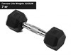 Гантель гексагональная обрезиненная Lite Weights 3183LW, 7кг - фото 69802