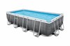 Каркасный бассейн прямоугольный Power Steel Bestway 56998 (549x274x122см) +насос, тент, лестница - фото 71886