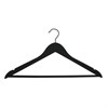 Вешалки-плечики 4 шт дерево/сталь, покрытие софт-фил, цвет чёрный (44.5x23x1.2 см) - фото 73876 Вешалки-плечики 4 шт дерево/сталь, покрытие софт-фил, цвет чёрный (44.5x23x1.2 см) - фото 73876