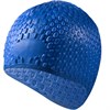 Шапочка для плавания силиконовая Bubble Cap (синяя) B31519-1 - фото 76188