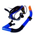 E39247-1 Набор для плавания взрослый маска+трубка (ПВХ) (синий) - фото 76883