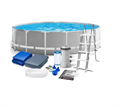Каркасный бассейн Prism Frame Intex 26726 + фильтр-насос,лестница,тент,подстилка (457х122см) - фото 81403