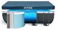 Каркасный бассейн Intex 26356 Ultra XTR Rectangular Frame + песочный насос, лестница, тент, подстилка (549х274х132см) - фото 81944