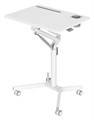 Стол для ноутбука Cactus VM-FDS101B столешница МДФ белый 70x52x107см (CS-FDS101WWT) - фото 82206