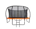 Батут DFC KENGOO II 12ft внутр.сетка, лестница, оранж/черн (366см), 12FT-BAS-BO - фото 83017