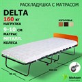 Раскладушка / складная кровать с матрасом DELTA 200x90см - фото 84195