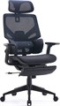 Кресло Cactus CS-CHR-MC01-BLBK синий сиденье черный сетка/ткань с подголов. крестов. пластик подст.для ног - фото 84984