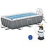 Bestway 56457 / Каркасный бассейн  + песч.фильтр-насос 220В, лестница (412x201x122см) - фото 85643