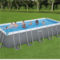 Прямоугольный каркасный бассейн Bestway 5611Z  + фильтр-насос , лестница, тент (640х274х132) - фото 85648