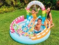 Игровой центр Intex 57144 "Сладкая забава" с горкой и игрушками / 165л / от 2 лет / 170х168х122см - фото 85851