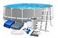 Каркасный бассейн Prism Frame Intex 26726 + фильтр-насос,лестница,тент,подстилка (457х122см) - фото 87527