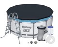 Каркасный бассейн Steel Pro MAX BestWay 56420 +фильт насос, лестница, тент (366х122см) - фото 91426