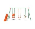 Детский комплекс DFC MULTIPLAY качели: планер, лодка, верёвочные; горка MSGL-01 - фото 91648