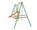 Детский комплекс DFC MULTIPLAY качели: планер, лодка, верёвочные; горка MSGL-01 - фото 91649