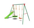 Детский комплекс DFC MULTIPLAY качели: гнездо, верёвочные; горка MSS-02 - фото 91703