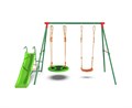 Детский комплекс DFC MULTIPLAY качели: гнездо, верёвочные; горка MSS-02 - фото 91704