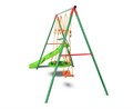 Детский комплекс DFC MULTIPLAY качели: гнездо, верёвочные; горка MSS-02 - фото 91705
