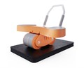 Тренажёр для пресса AB Roller SND оранжевый с ковриком 45 х 30 x 3.5 cм SND-OT - фото 91882