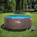 Каркасный бассейн / 366х122 / Summer Waves P20-1248-S + песочный фильтр, лестница, тент, подстилка, набор для чистки, скиммер - фото 92660 Каркасный бассейн / 366х122 / Summer Waves P20-1248-S + песочный фильтр, лестница, тент, подстилка, набор для чистки, скиммер - фото 92660