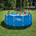 Каркасный бассейн / 366х132см / Summer Waves P20-1252-Z + лестница, тент, подстилка - фото 92680 Каркасный бассейн / 366х132см / Summer Waves P20-1252-Z + лестница, тент, подстилка - фото 92680