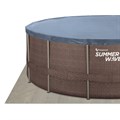 Каркасный бассейн / 427х132см / Summer Waves P20-1452-S + песочный фильтр, лестница, тент, подстилка, скиммер, набор для чистки - фото 92742 Каркасный бассейн / 427х132см / Summer Waves P20-1452-S + песочный фильтр, лестница, тент, подстилка, скиммер, набор для чистки - фото 92742