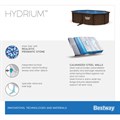 BestWay 561CW Бассейн со стальными стенками Hydrium730х360x130см - фото 92994