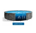 Intex 26742 / Каркасный бассейн Intex Greywood Prism Frame / 457х122см / + фильтр-насос (3785 л/ч)+лестница+тент+подстилка - фото 93015