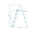 Лестница для бассейна Intex 28076 с площадкой и со съемными ступенями (122см) - фото 93700
