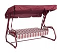 Качели садовые Борнео бордовый (труба 51мм) (238х140х170) цвет 335 - фото 94364