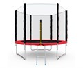 Батут с сеткой DFC PELPO 8ft / 244 см / с лестницей, RED - GBT-8R - фото 95373