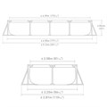 Intex 28274 / Прямоугольный каркасный бассейн / 450х220х84 см  +фильтр-насос - фото 95674